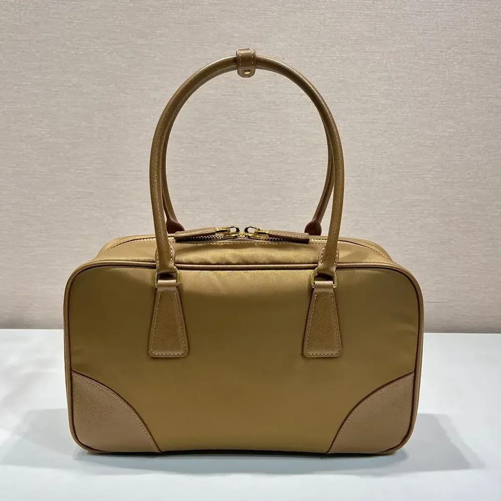Prada Re-Edition 1978 Medium Re-Nylon and Saffiano Leather Two-handle Bag for Women in Brown