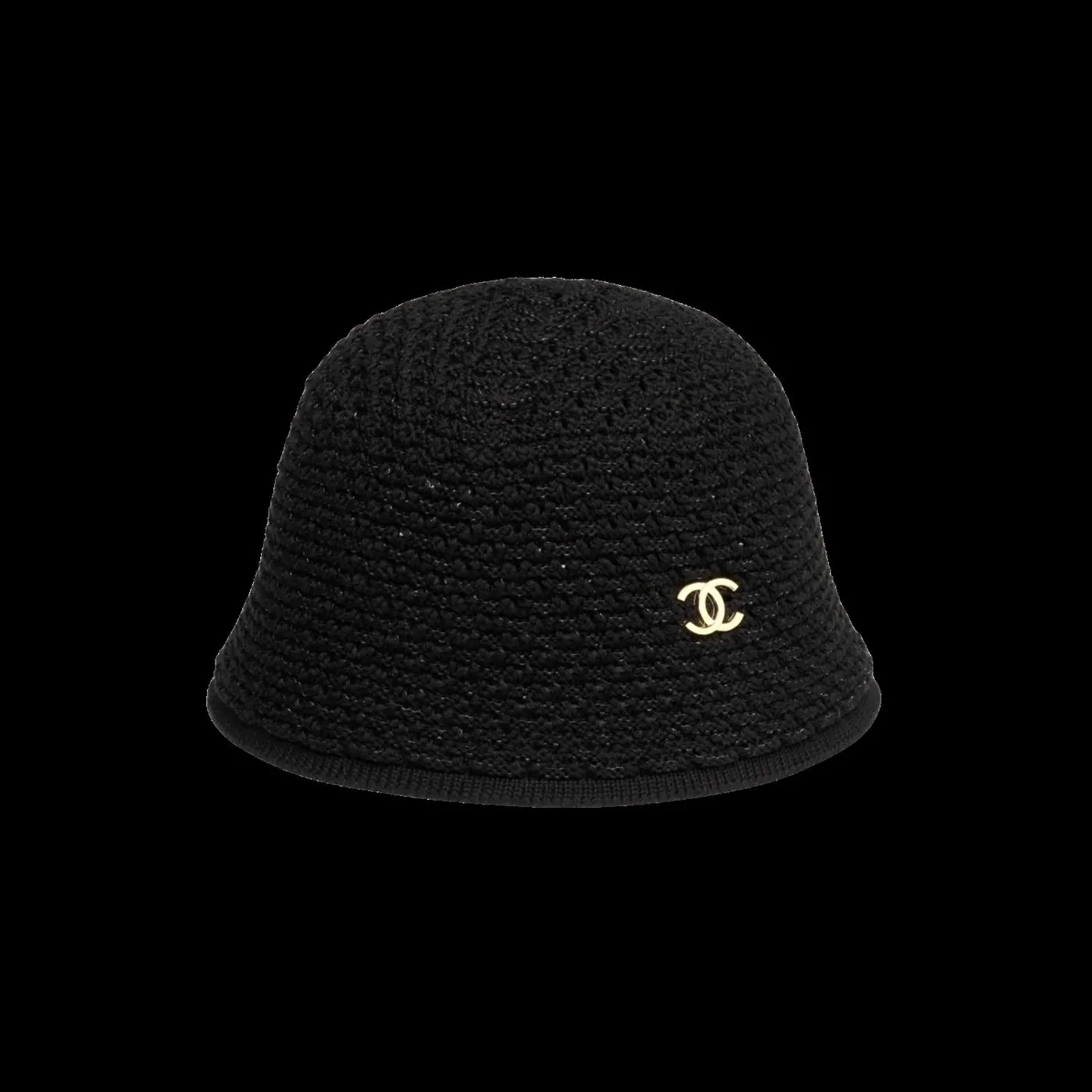 Chanel Cloche Hat Dark Black