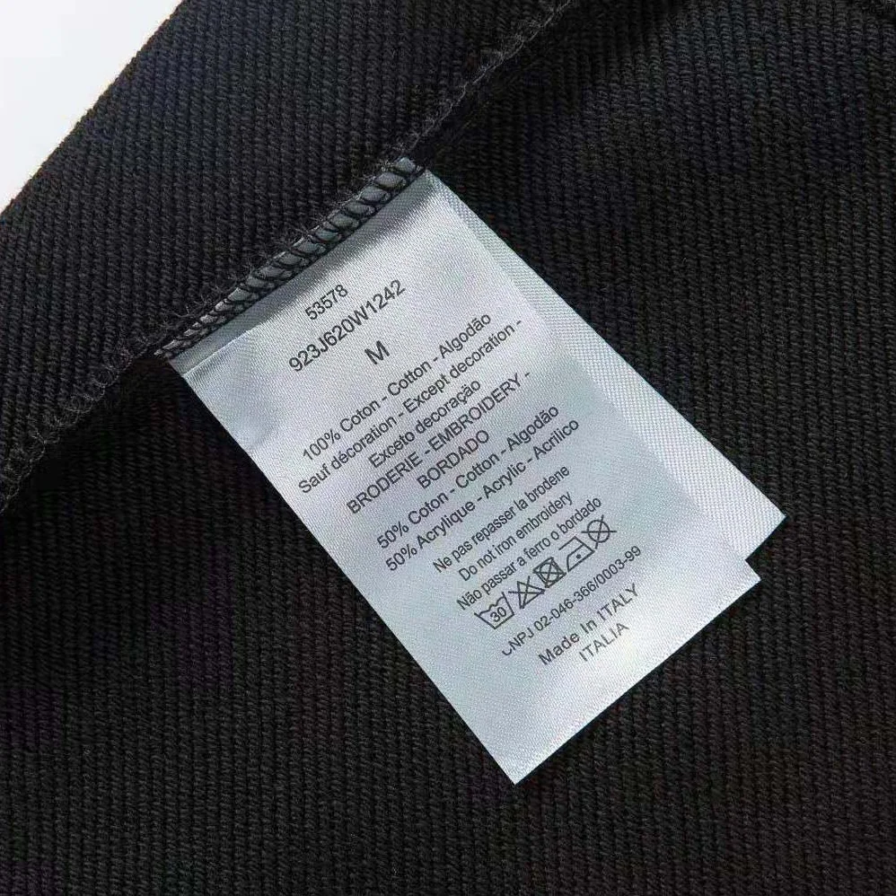 Dior Christian Dior Couture Sweatshirt Black Cotton Fleece for Men Dior Christian Dior Couture Sweatshirt Black Cotton Fleece for Men