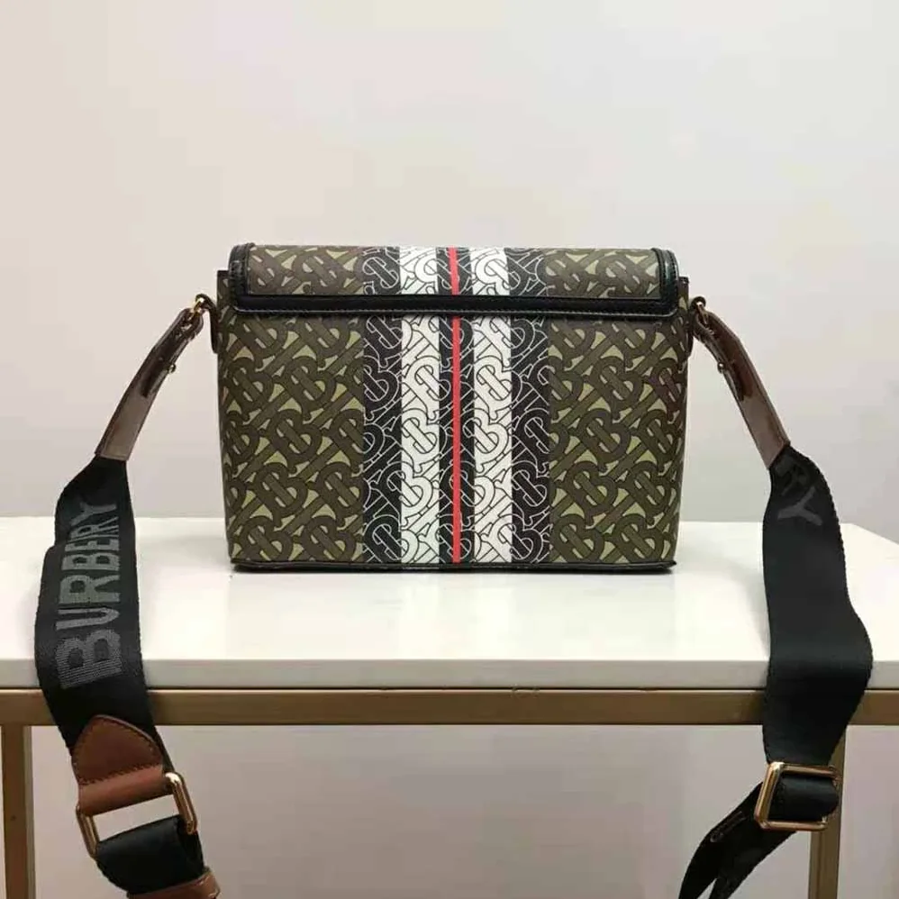 Burberry Monogram Stripe E for Women in canvas Note Crossbody Bag Burberry Monogram Stripe E for Women in canvas Note Crossbody Bag