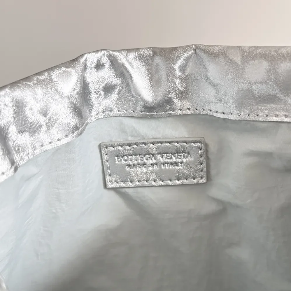 Bottega Veneta Small Dustbag for Women in Silver