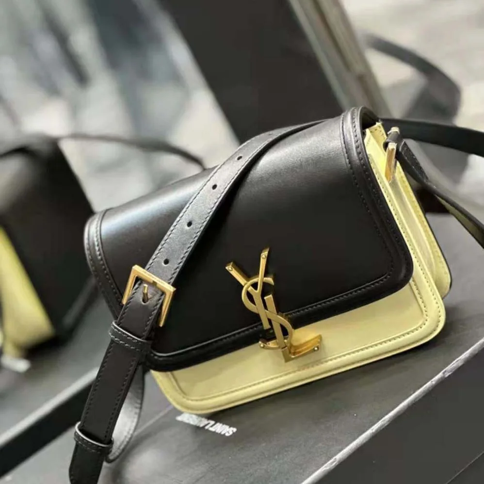 Saint Laurent YSL Solferino Medium Satchel in Box Saint Laurent Leather for Women Saint Laurent YSL Solferino Medium Satchel in Box Saint Laurent Leather for Women