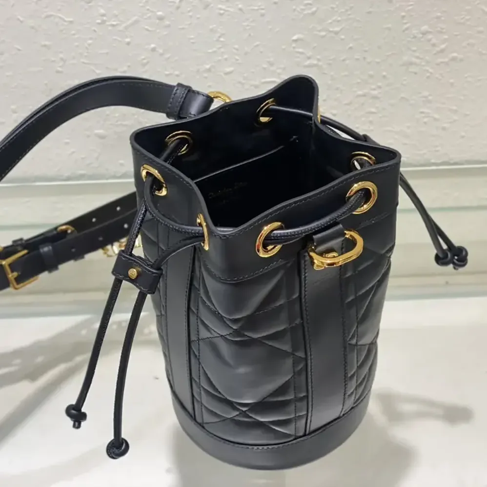 Dior Small Dior Backpack Black Supple Maxicannage Calfskin for Women Dior Small Dior Backpack Black Supple Maxicannage Calfskin for Women