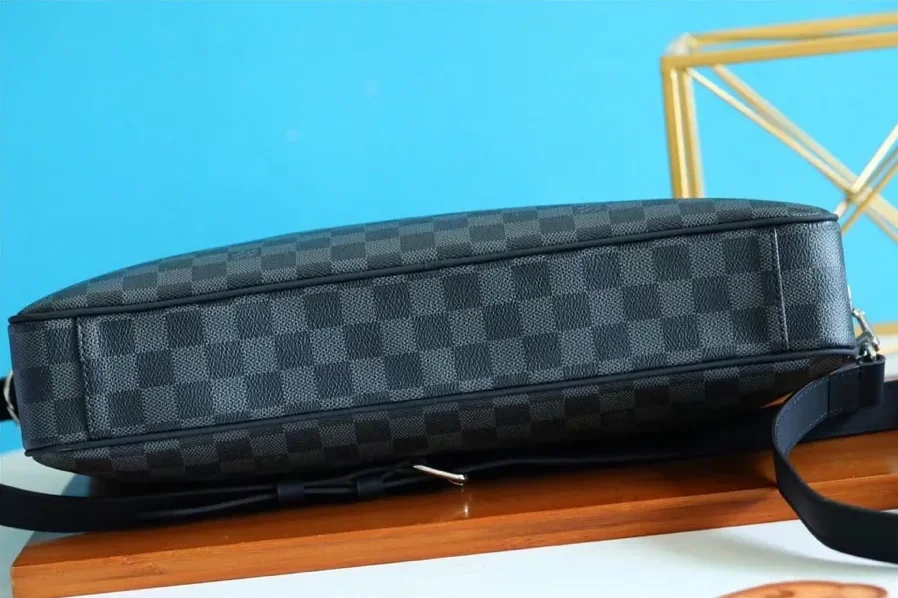 Porte Documents Jour Damier Gray /