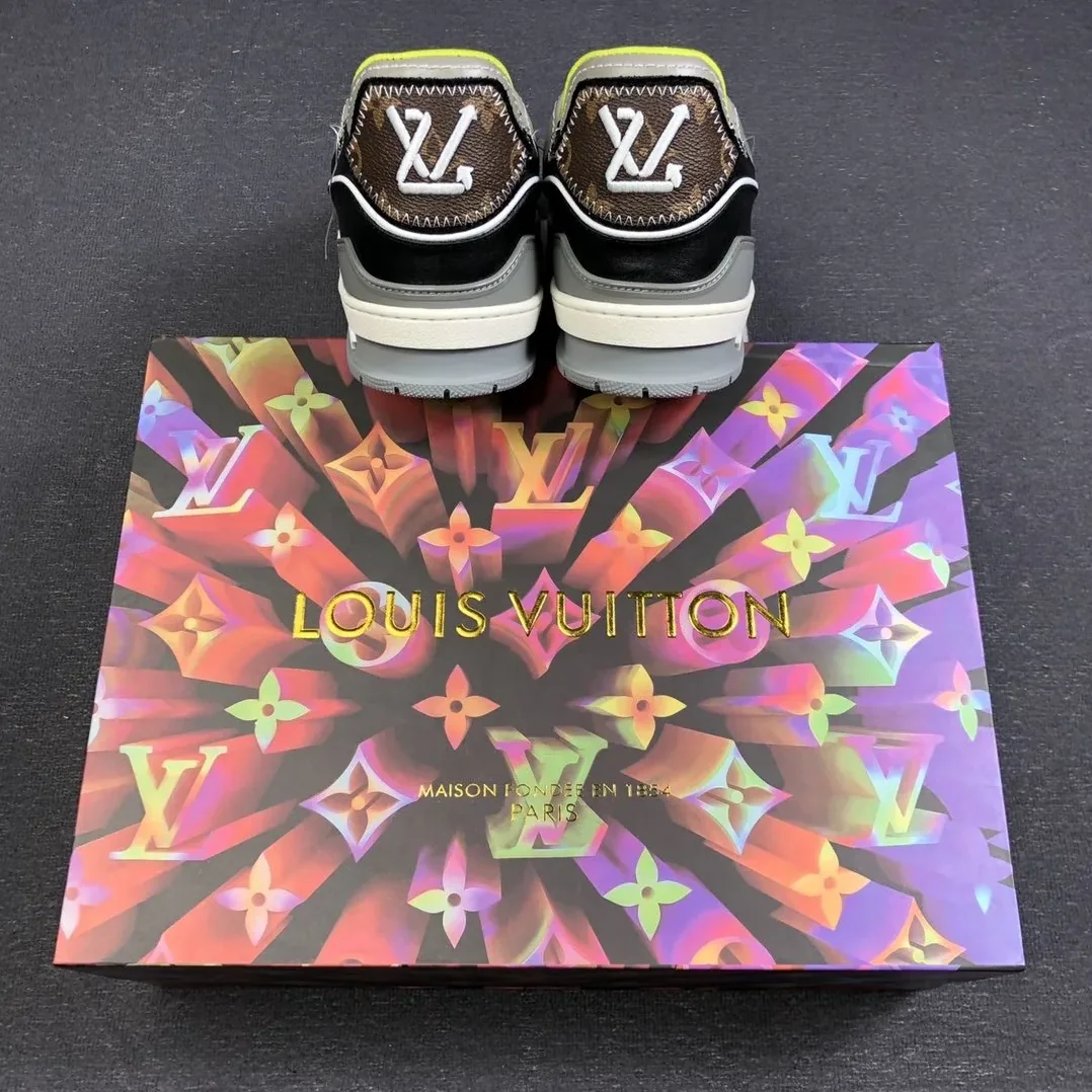 Louis Vuitton Trainer Sneaker Rubber Monogram Denim Multiple Color Virgil Abloh Louis Vuitton Trainer Sneaker Rubber Monogram Denim Multiple Color Virgil Abloh