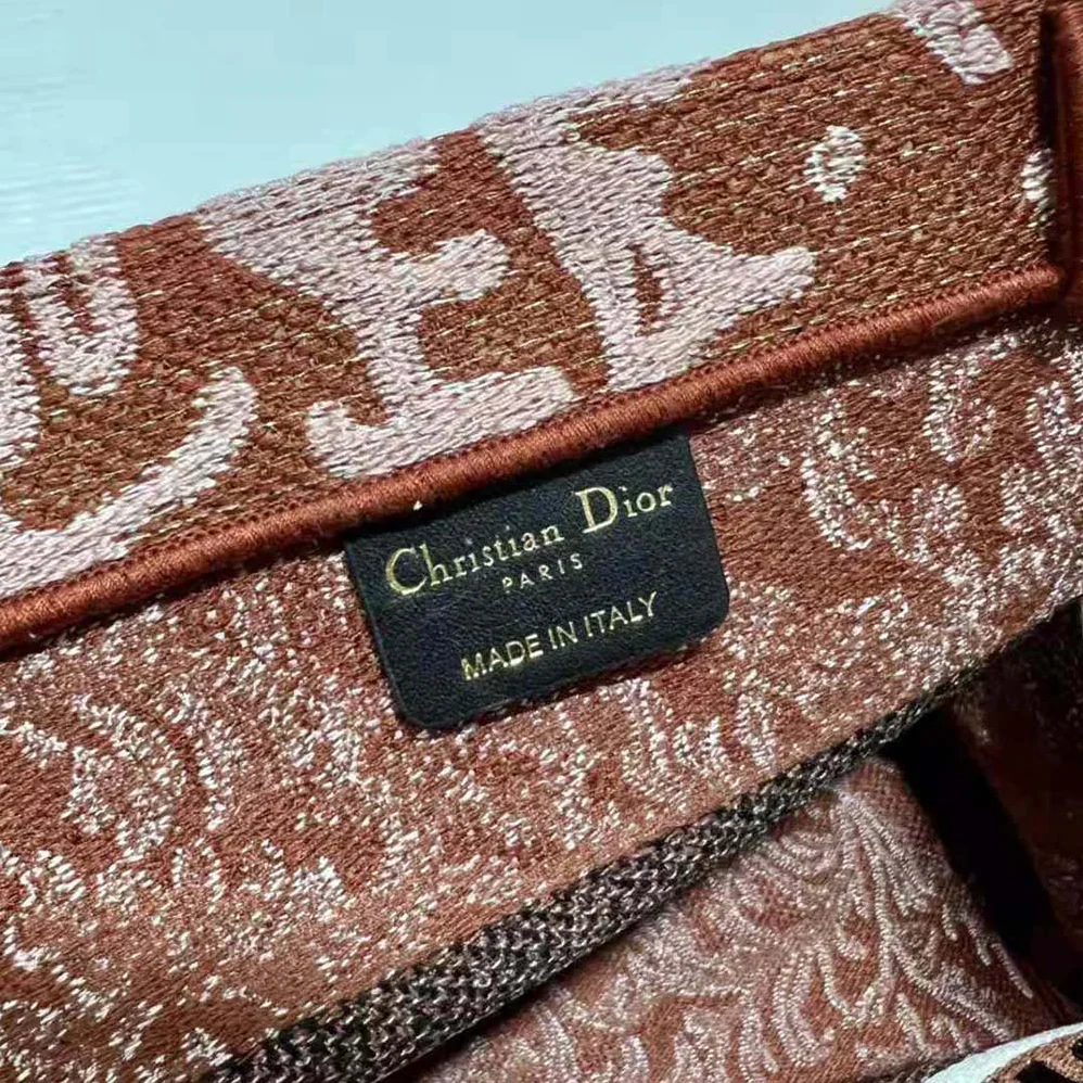 Dior Medium Dior Book Tote Metallic Pink Dior Brocart Embroidery for Women Dior Medium Dior Book Tote Metallic Pink Dior Brocart Embroidery for Women