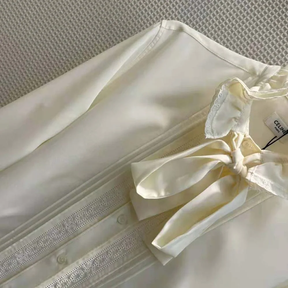 Celine Loose Shirt in Broderie Anglaise for Women Celine Loose Shirt in Broderie Anglaise for Women