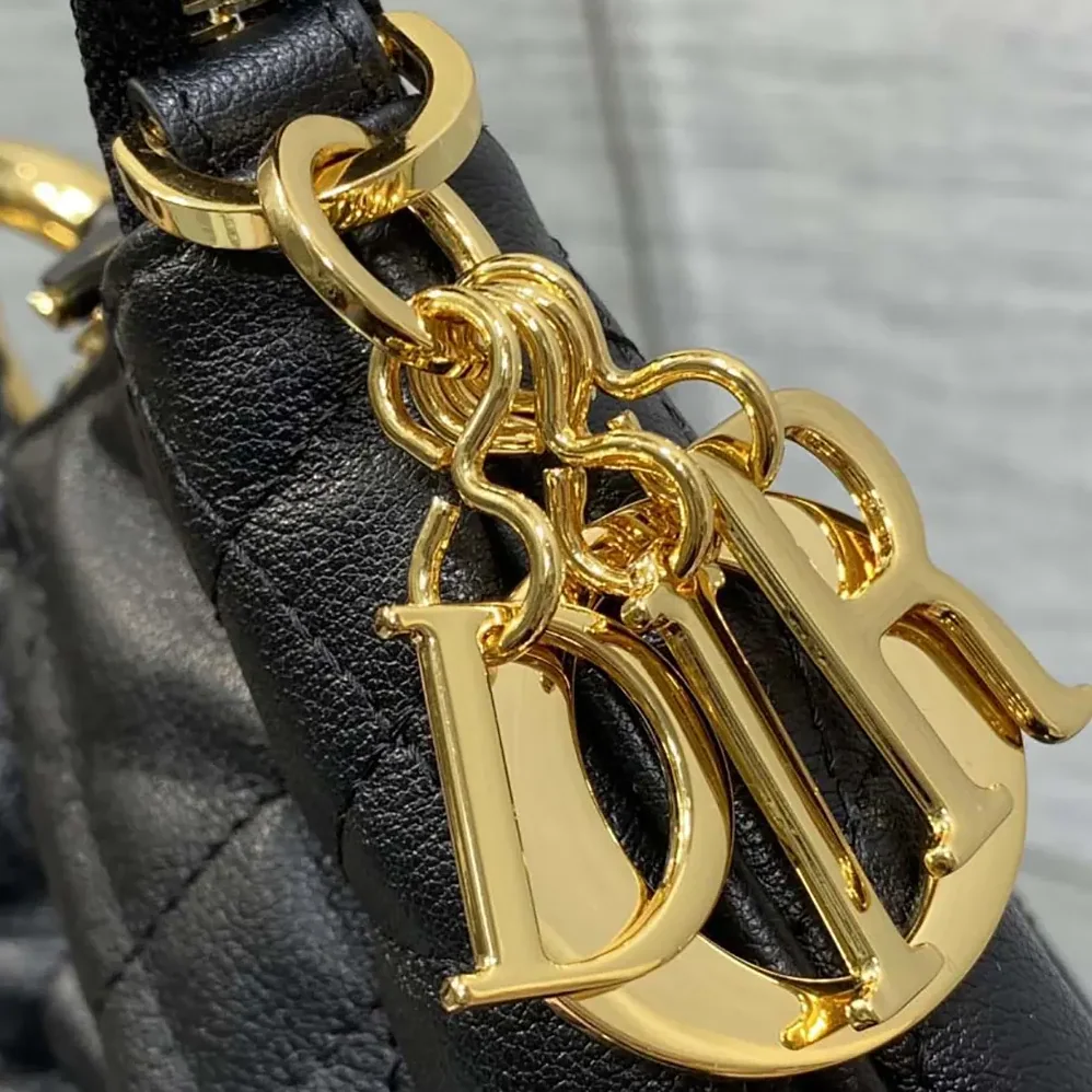 Dior Walk in Dior Purse Black Macrocannage Calfskin for Women Dior Walk in Dior Purse Black Macrocannage Calfskin for Women