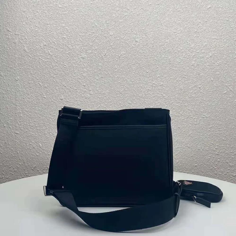 Prada Nylon Cross-Body Bag for Men in Black