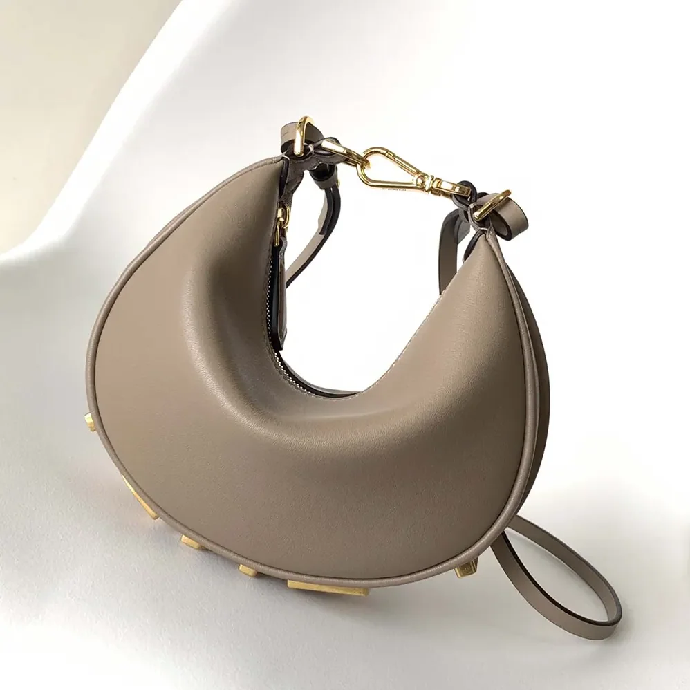 Fendi Fendigraphy Mini Dove-gray Leather Mini for Women in bag