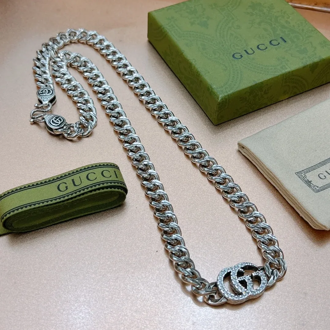Gucci Necklace Chain Silver Gucci Necklace Chain Silver