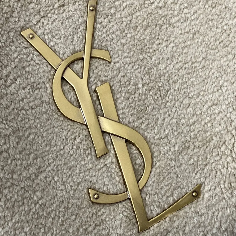 Saint Laurent YSL Icare In Shearling for Women in White