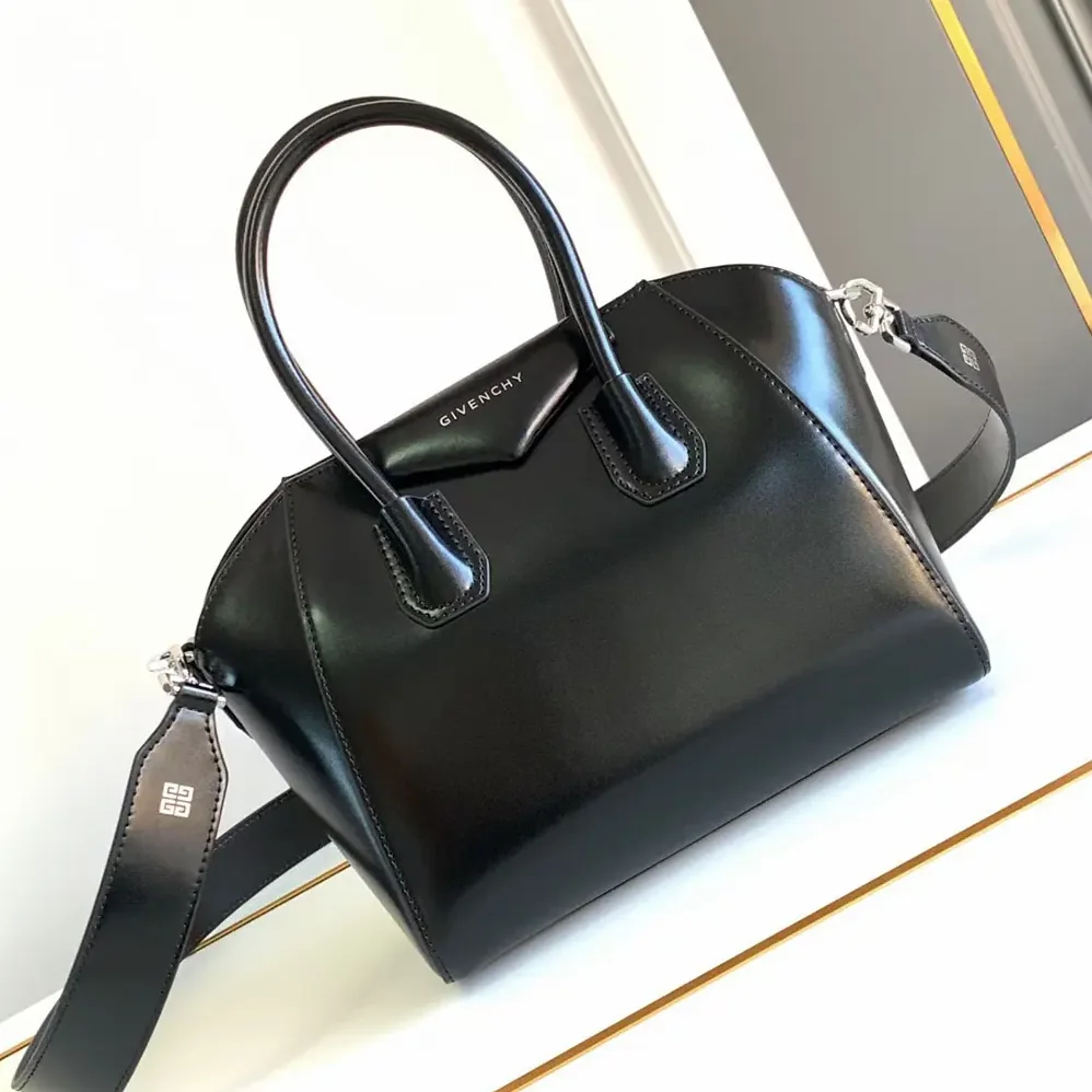 Givenchy Mini Antigona Bag in Box Leather for Women in Black