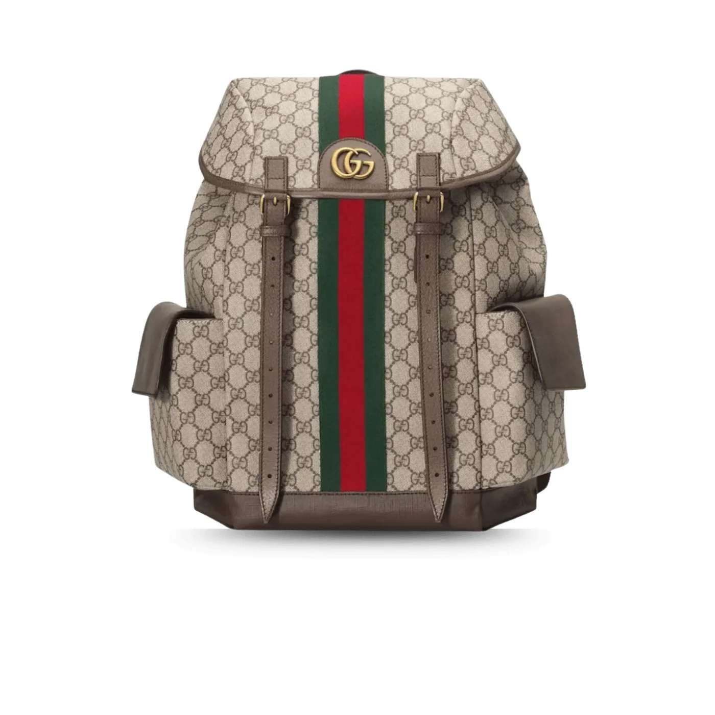 Gucci Ophidia Medium Backpack in Beige Gold Hardware