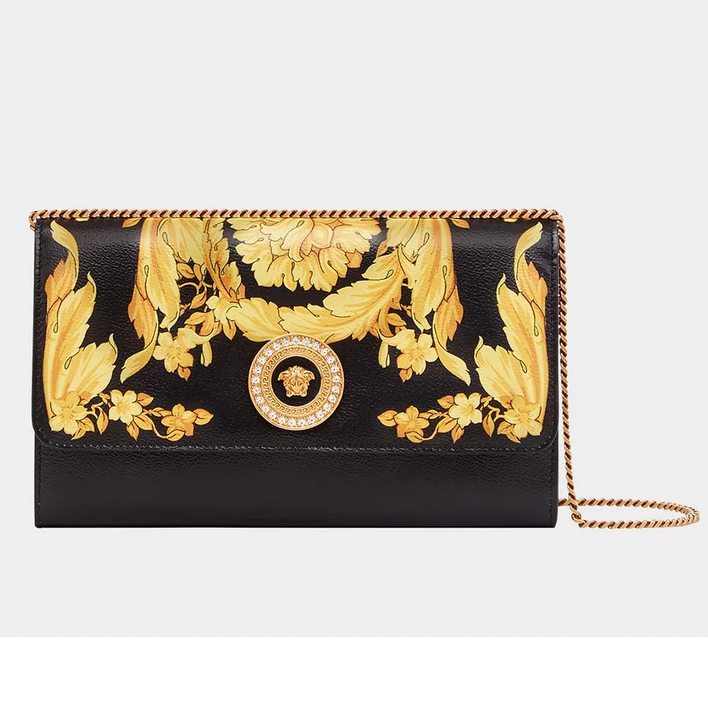 Versace Barocco SS'92 Evening Bag for Women in Black Versace Barocco SS'92 Evening Bag for Women in Black