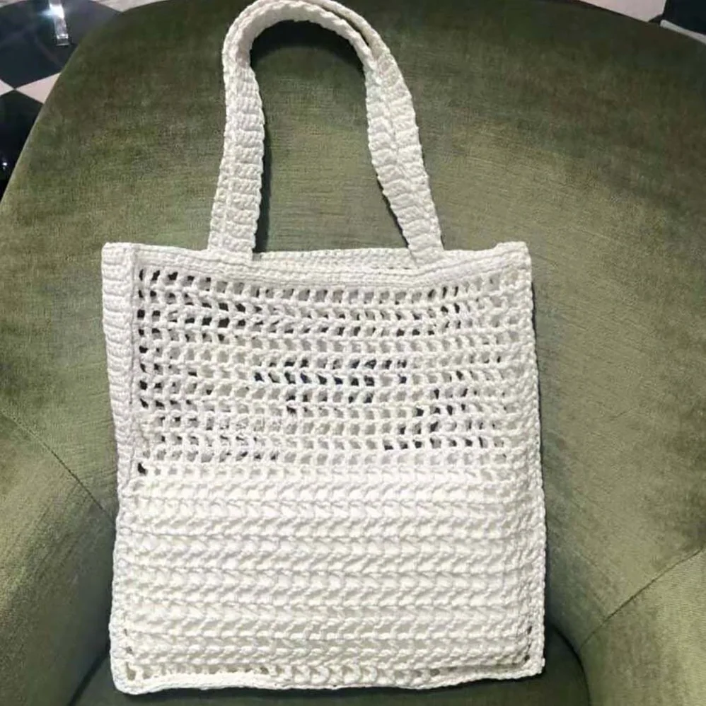 Prada Raffia Tote Bag for Women in White Prada Raffia Tote Bag for Women in White