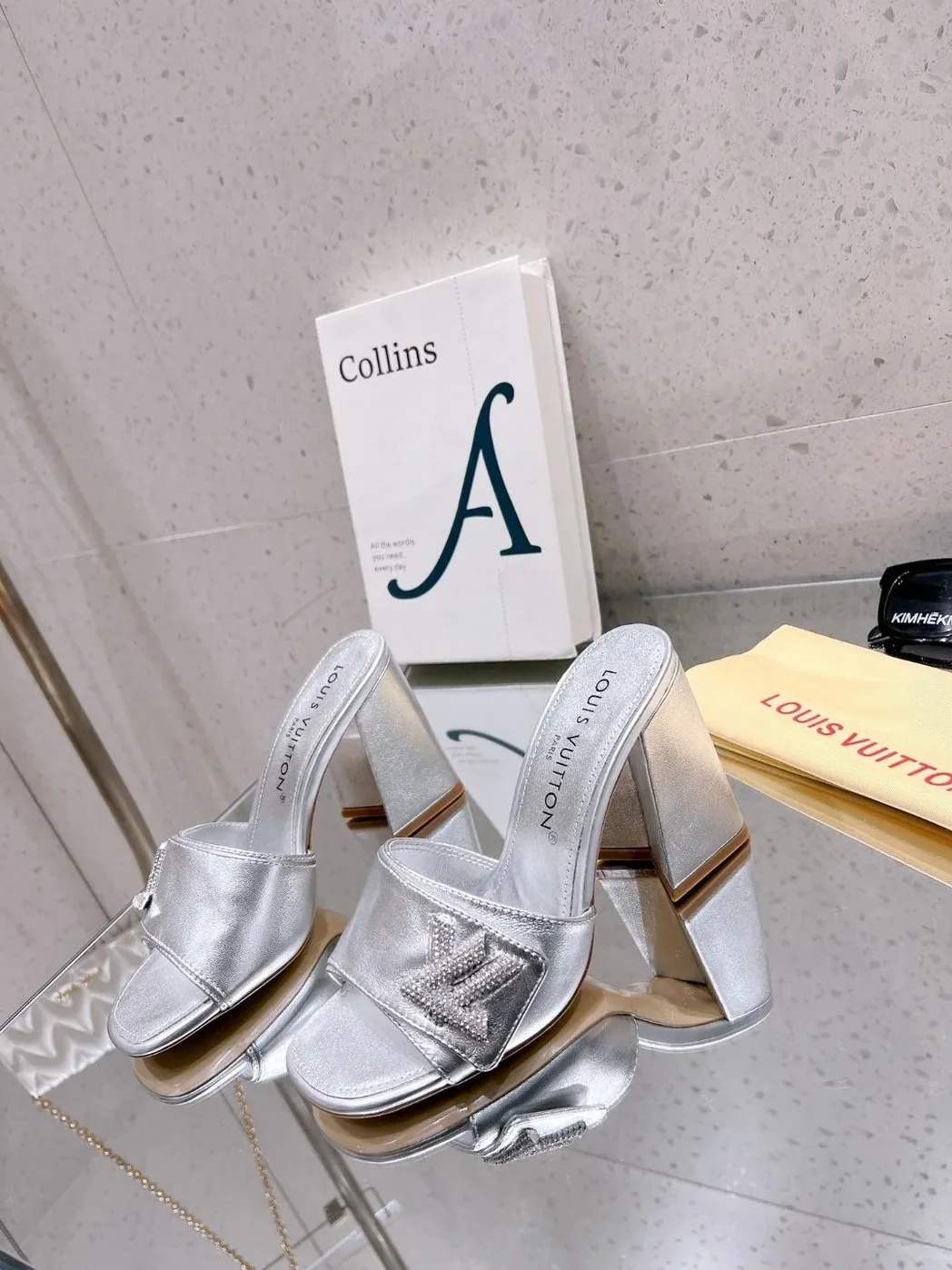 Louis Vuitton Shake Mule Silver 1AB1K9 Louis Vuitton Shake Mule Silver 1AB1K9