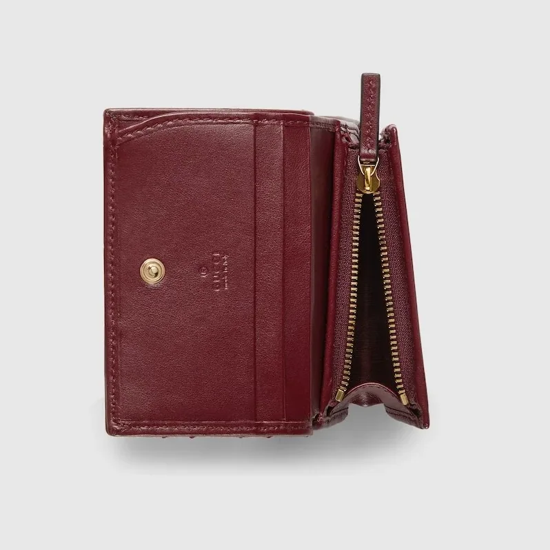 Gucci Marmont Small Wallet Rosso Ancora Red /