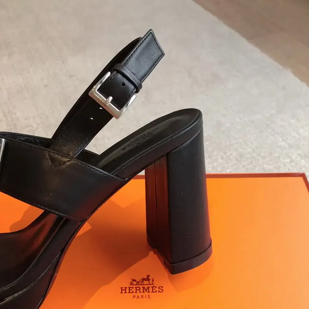 Hermes Ilona 90 Sandal-Black H241153Z for Women