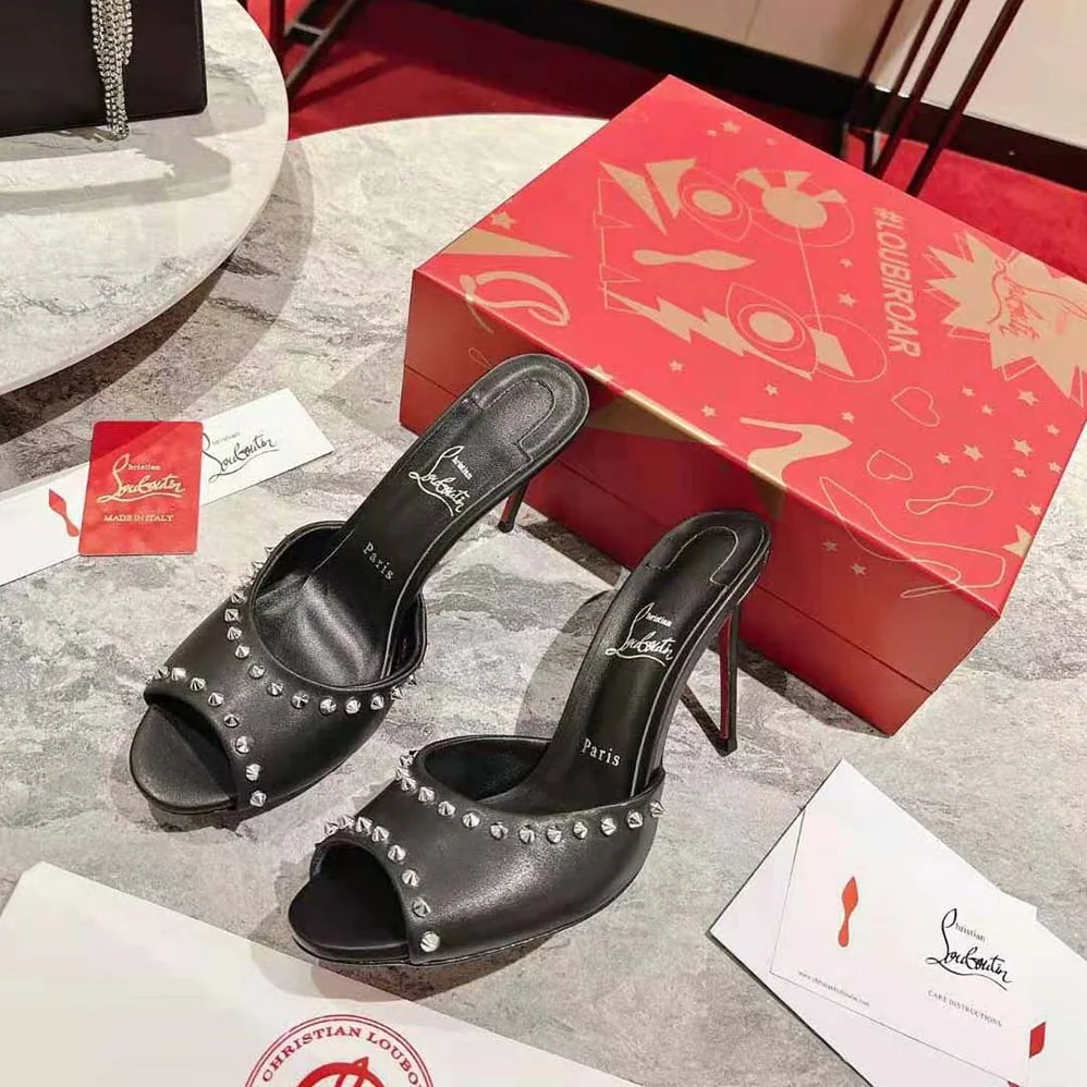 Christian Louboutin Me Dolly Spike 85 mm Sandals Nappa leather and Spikes for Women in Black