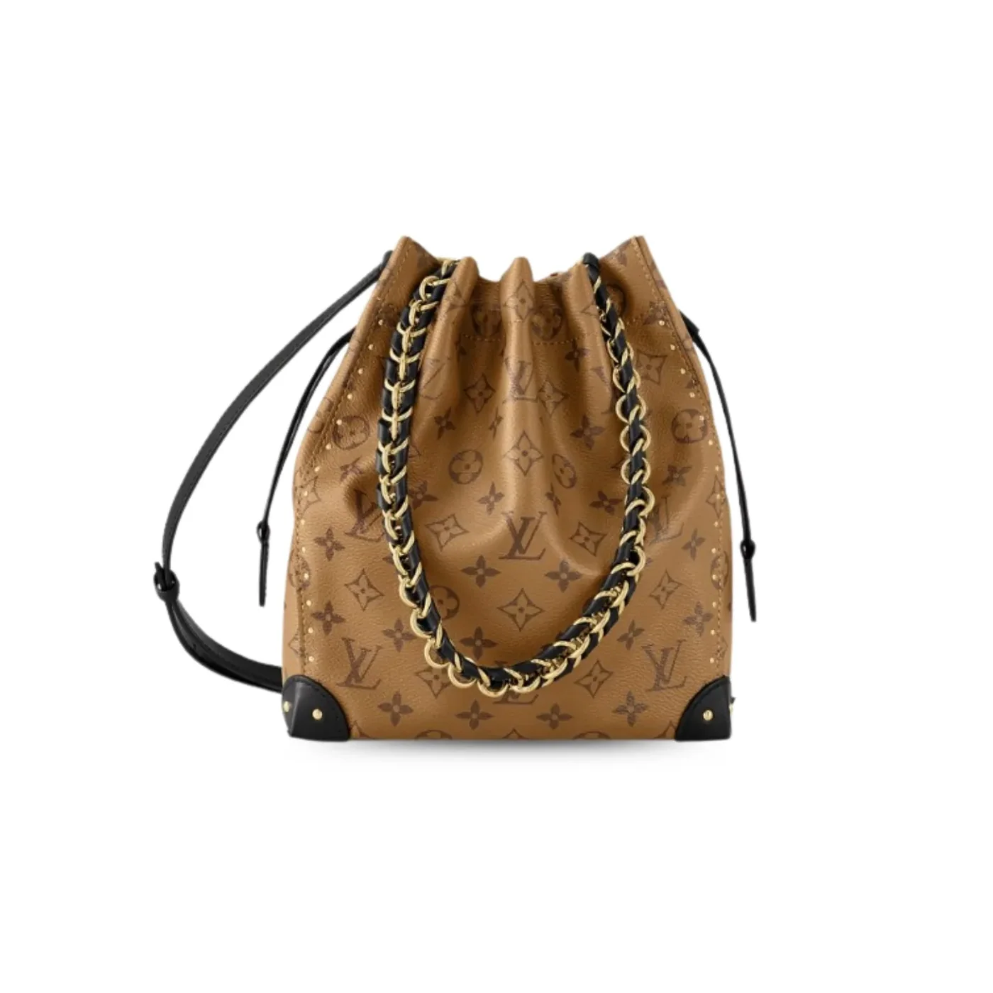 Louis Vuitton Noé Trunk PM Handbag Monogram Reverse Brown /