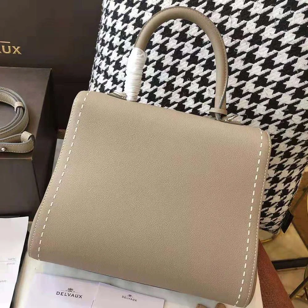 Delvaux Brillant MM Surpique in Rodeo Calf for Women in Brown Delvaux Brillant MM Surpique in Rodeo Calf for Women in Brown