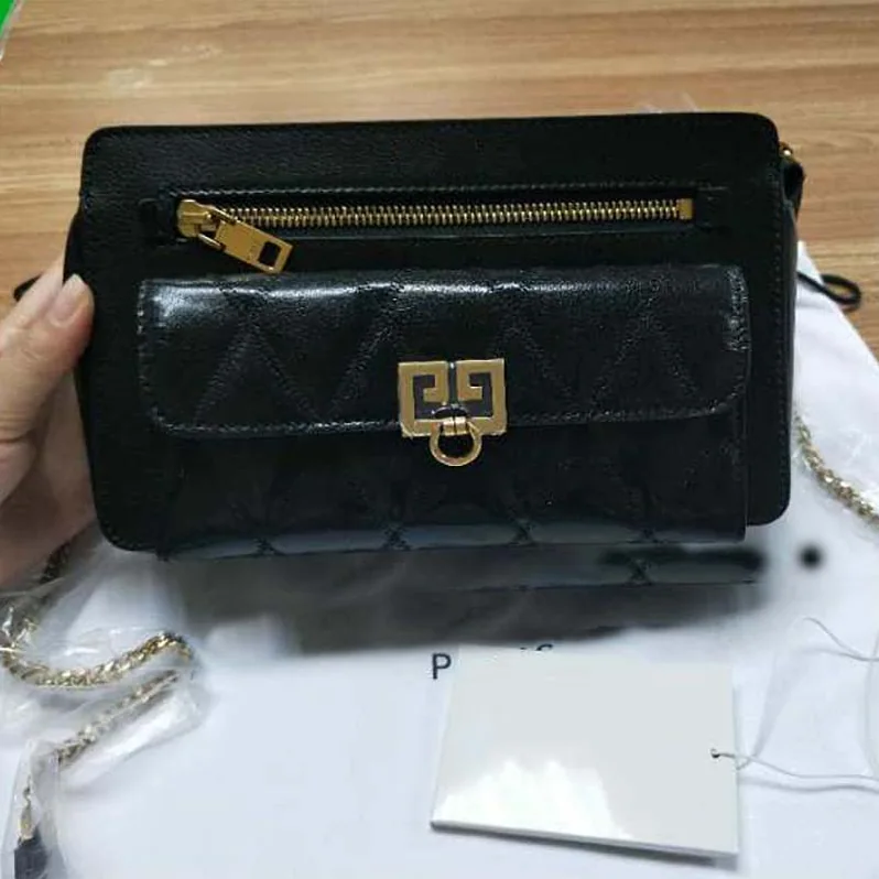 Givenchy Pocket Bag in Diamond Quilted Leather for Women in Black