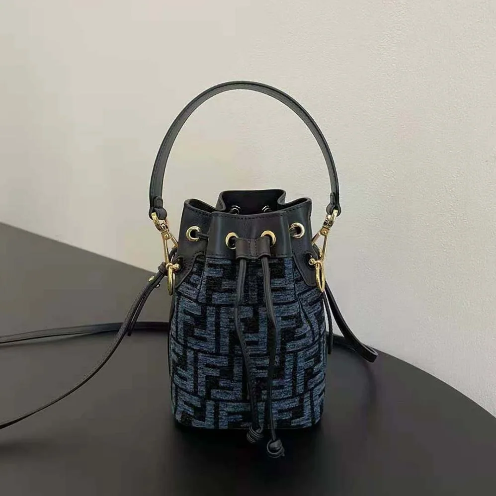 Fendi Mon Tresor Blue Tapestry Fabric Mini for Women in Bag Fendi Mon Tresor Blue Tapestry Fabric Mini for Women in Bag