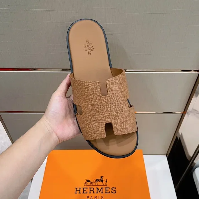 Hermes Izmir Sandals Brown Hermes Izmir Sandals Brown