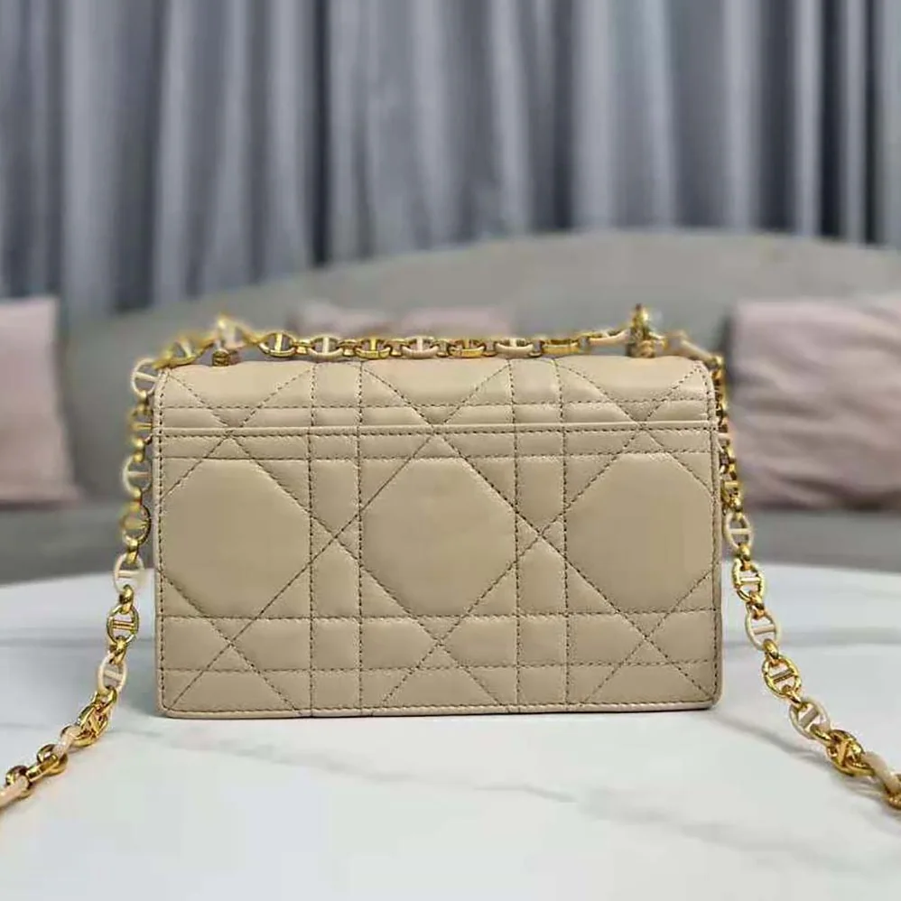 Dior Miss Caro Mini Bag Caramel Beige Macrocannage Lambskin for Women