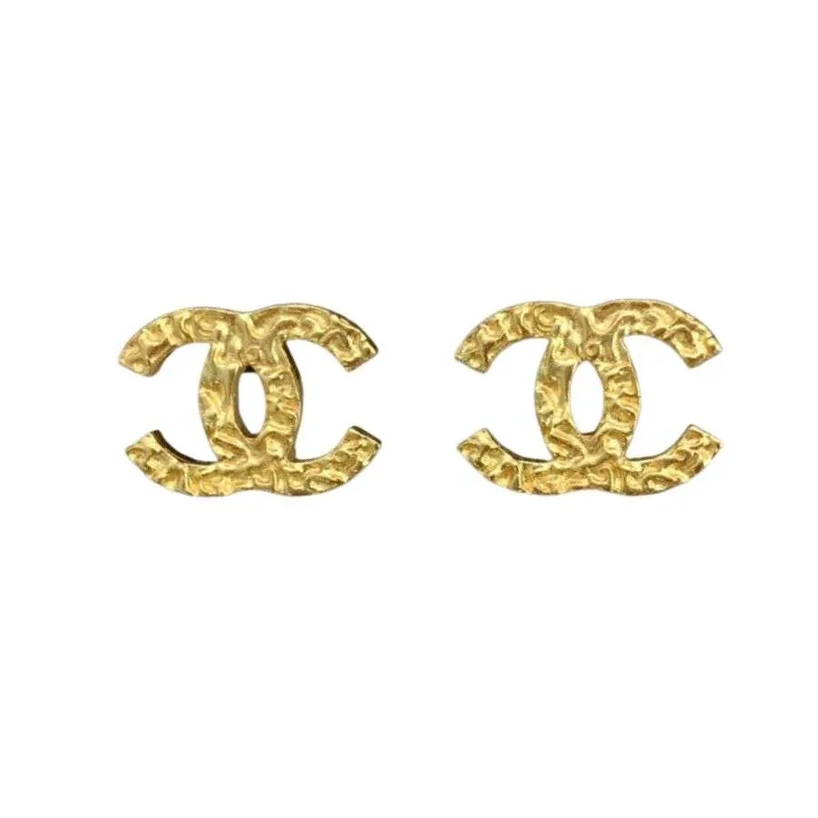 Chanel CC Earrings Gold Chanel CC Earrings Gold