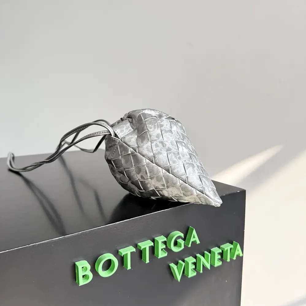 Bottega Veneta Small Dustbag for Women in Silver