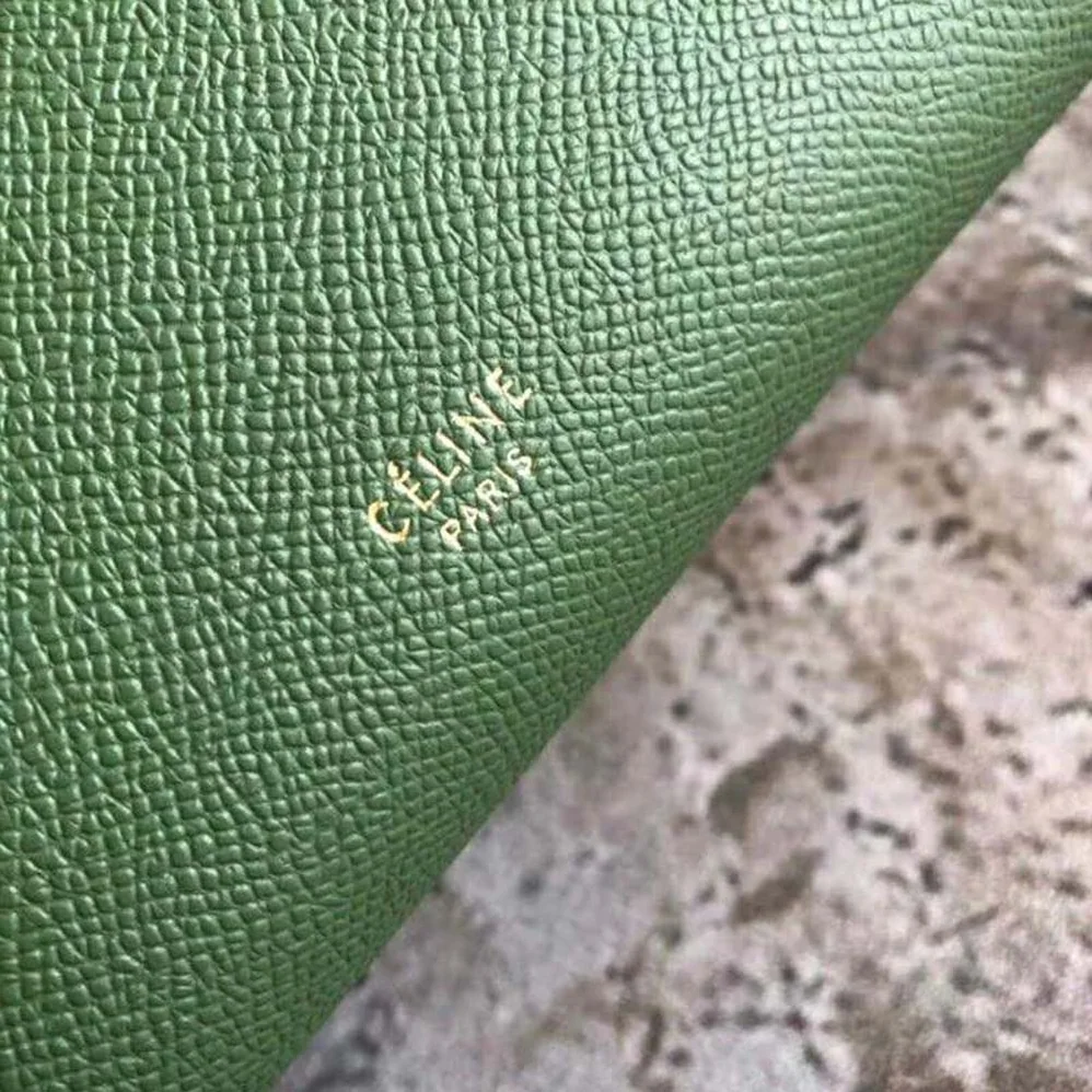 Celine Nano Belt Bag in Grained Calfskin Bag for Women in Green