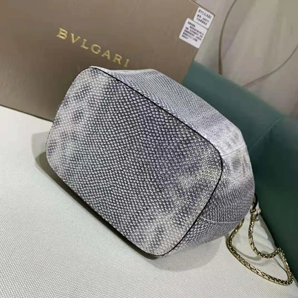 Bvlgari Serpenti Forever Bucket Bag for Women in Silver Bvlgari Serpenti Forever Bucket Bag for Women in Silver