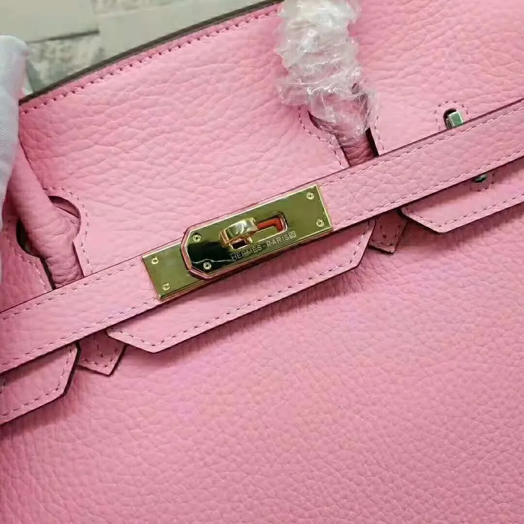 Hermes Birkin Top Handle Bag in Pink Gold Hardware Hermes Birkin Top Handle Bag in Pink Gold Hardware