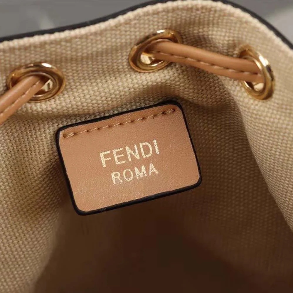 Fendi Mon Tresor Beige Raffia mini Bag in Calf Leather for Women Fendi Mon Tresor Beige Raffia mini Bag in Calf Leather for Women