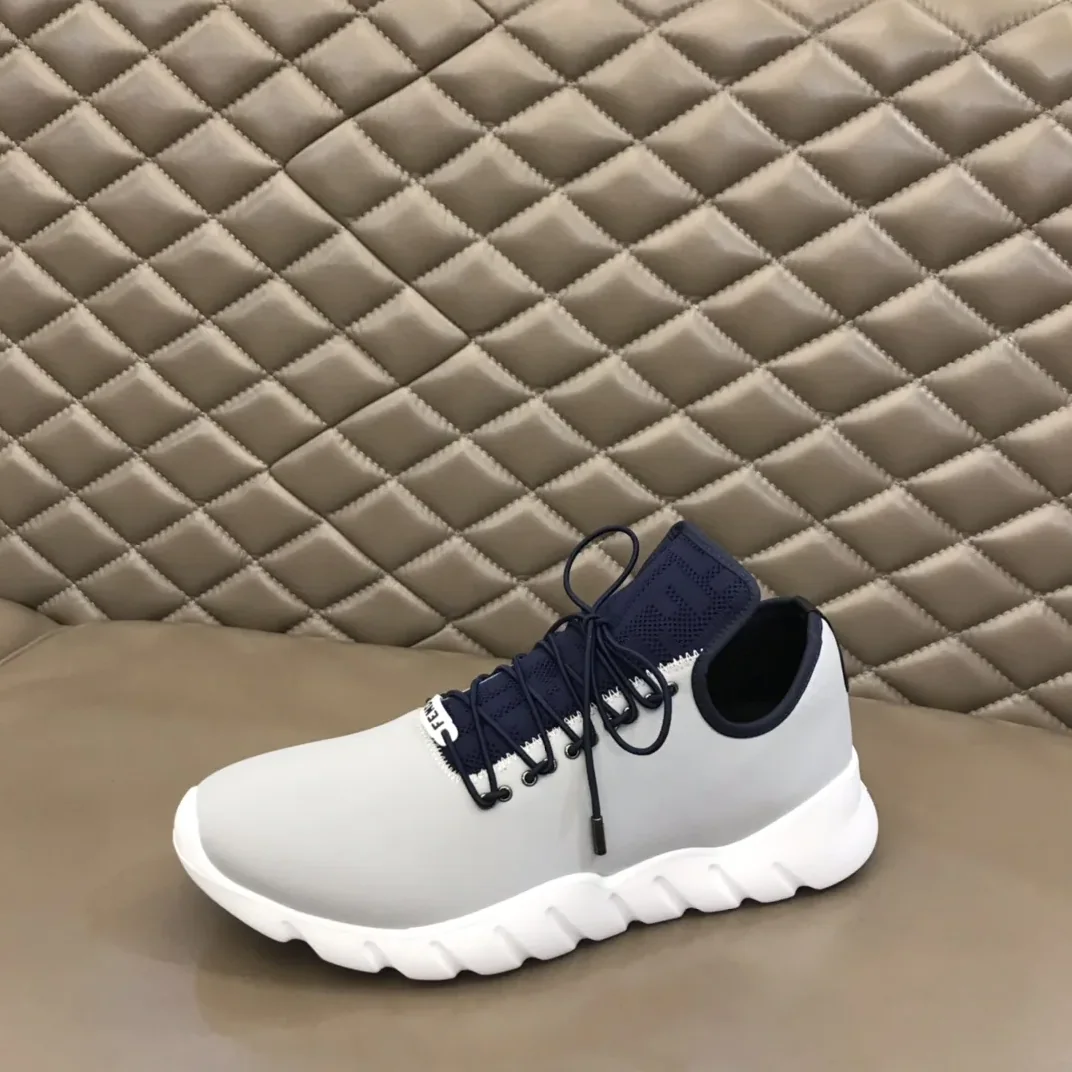 Fendi FD Faster Trainers Grey Fendi FD Faster Trainers Grey