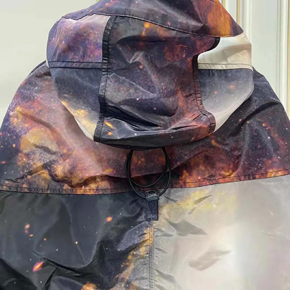 Dior Hooded Blouson Multicolor Technical Fabric for Men