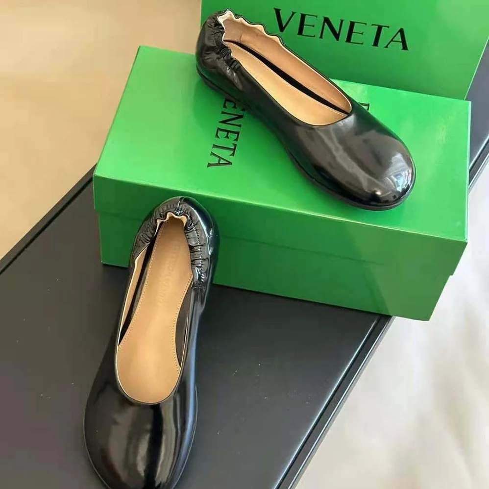 Bottega Veneta Atomic Ballerina Flat for Women in Black