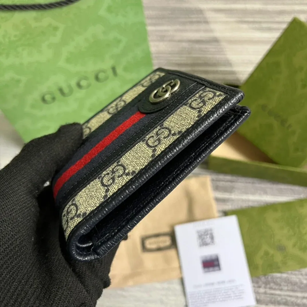 Gucci Ophidia GG Wallet Beige and Blue /