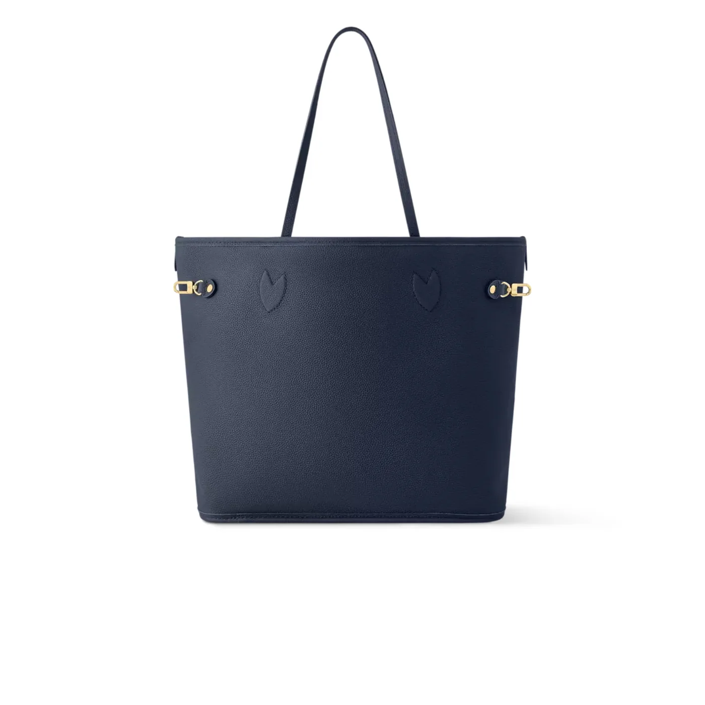 Louis Vuitton Neverfull Inside Out MM Tote Bag in Navy Gold Hardware