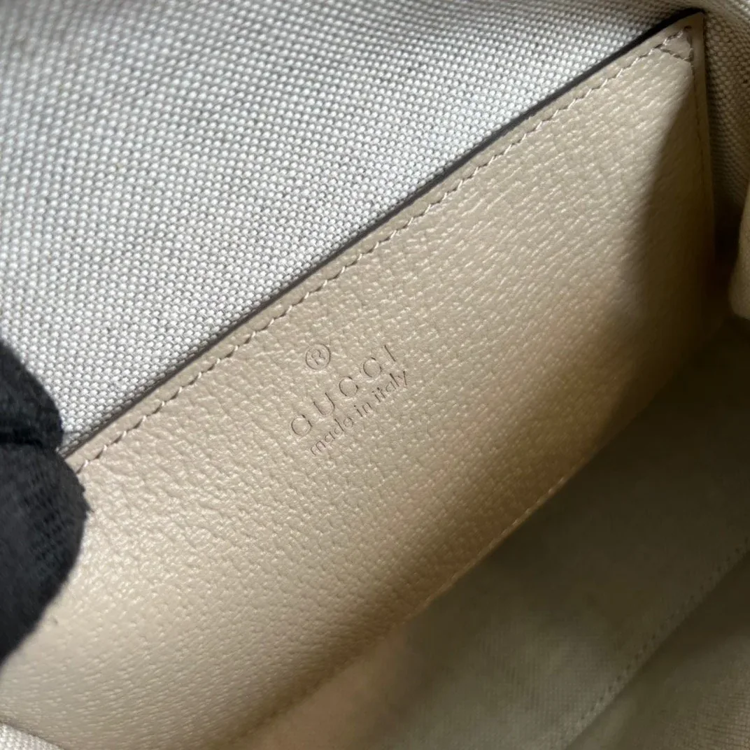 Gucci Horsebit 1955 GG Mini Bag Beige