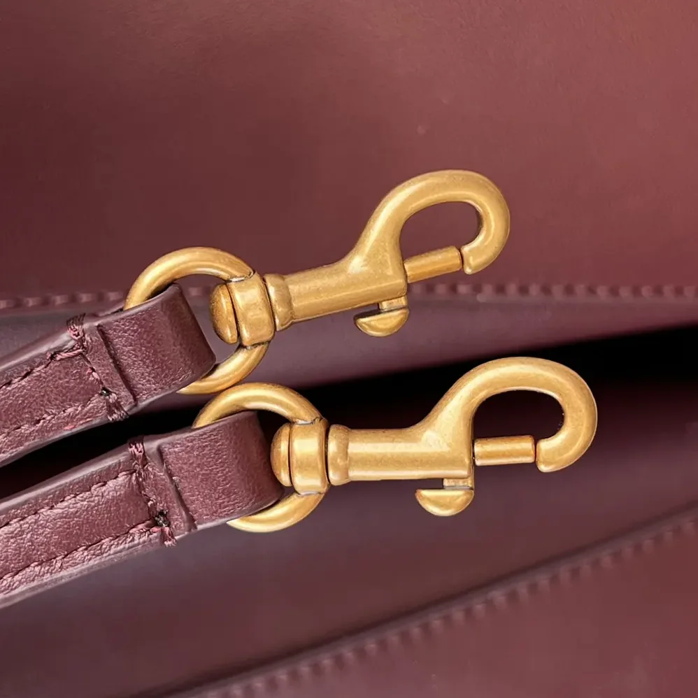 Balenciaga Rodeo Handbag Small In Dark Burgundy Smooth Calfskin Aged for Women in Gold Hardware Balenciaga Rodeo Handbag Small In Dark Burgundy Smooth Calfskin Aged for Women in Gold Hardware