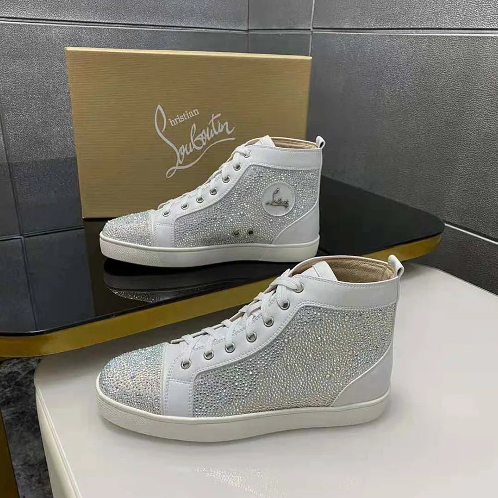 Christian Louboutin Louis Strass for Men in White