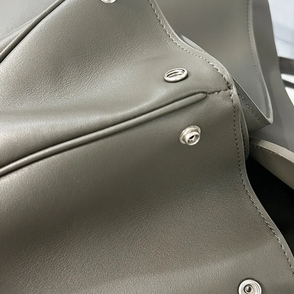 Balenciaga Rodeo Handbag Medium In Khaki Smooth Calfskin Aged for Women in Silver Hardware Balenciaga Rodeo Handbag Medium In Khaki Smooth Calfskin Aged for Women in Silver Hardware
