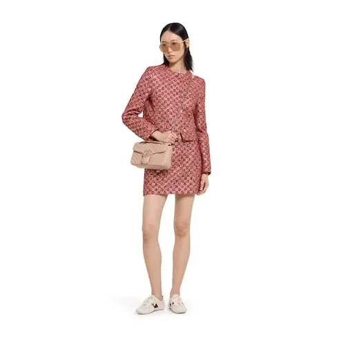 Gucci Marmont Medium Shoulder Bag / Pink Beige Light Gold Hardware Gucci Marmont Medium Shoulder Bag / Pink Beige Light Gold Hardware