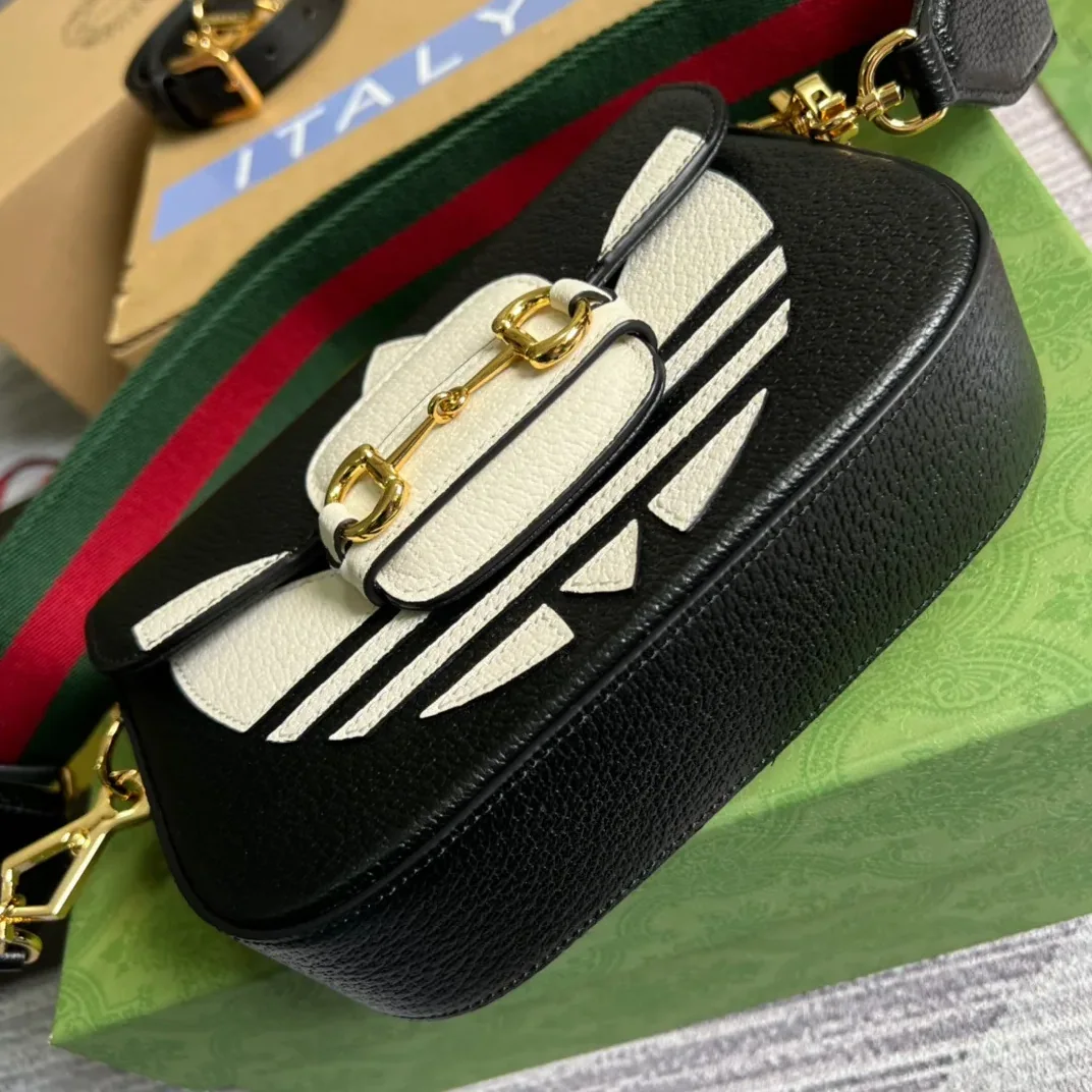 Gucci x Adidas Horsebit 1955 Mini Bag Black