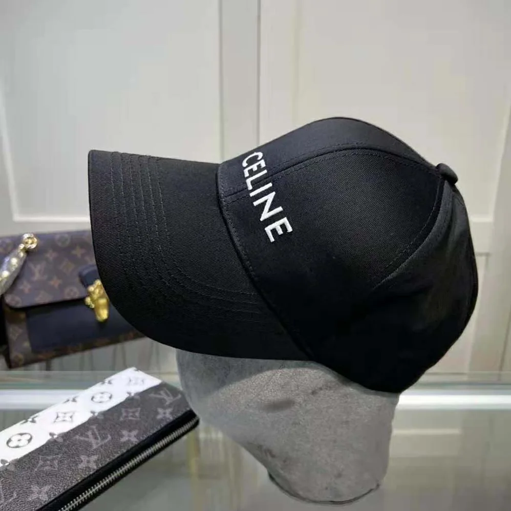 Celine Cotton Drill Baseball Cap for Women in Black Celine Cotton Drill Baseball Cap for Women in Black