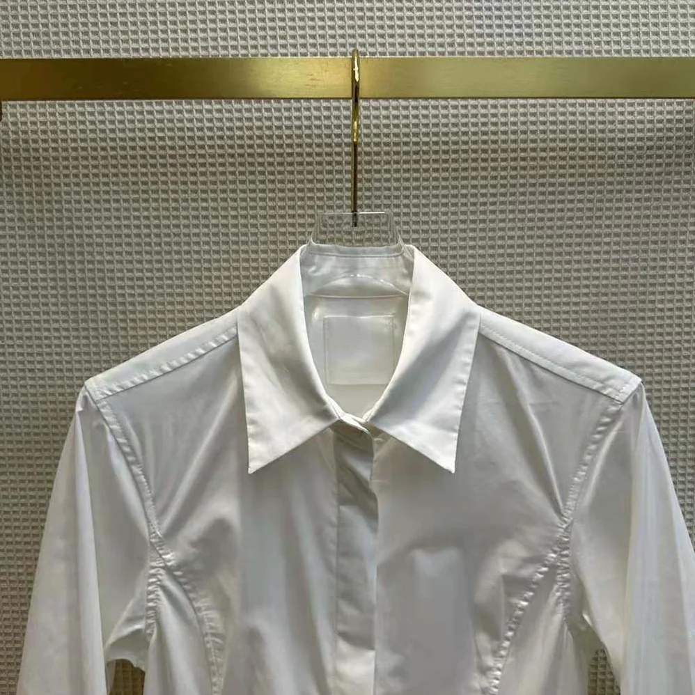 Givenchy Shirt in Poplin with Flounces for Women in White