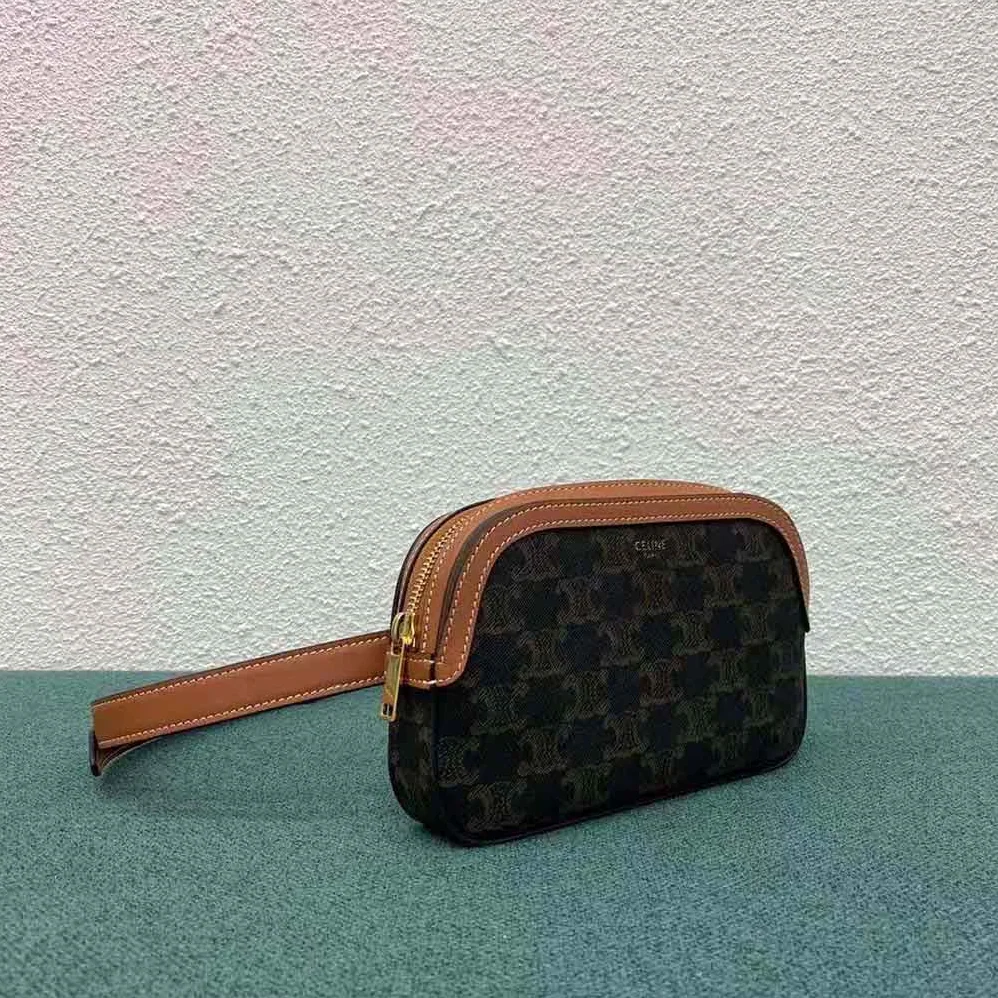 Celine Small Belt Bag in Triomphe Canvas for Women